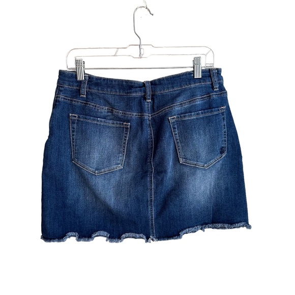 Indigo Rein button up jean skirt 12 - Picture 4 of 7